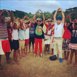 bicycle give-away in Negril, Jamaica